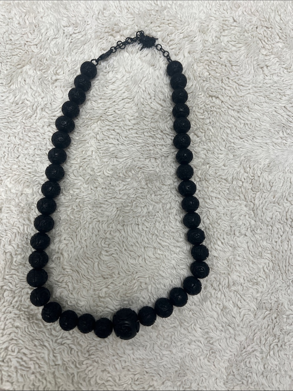 Black Beaded Women's Necklace - Unbranded